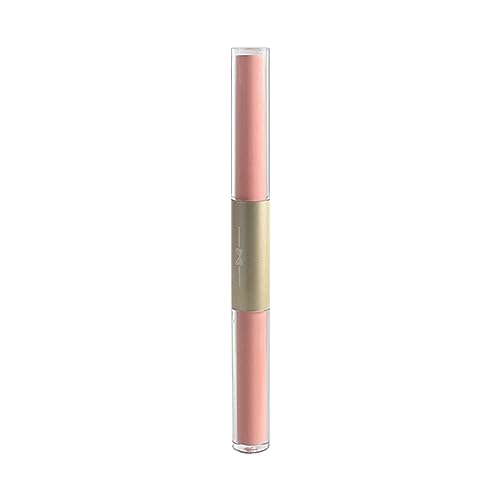 Lipgloss Farbe 6 Farben 2-in-1 Double End Lip Gloss Velvet & Finish Flüssiger Lippenstift Langanhaltend glänzende Lippenglasur Füllendes, feuchtigkeitsspendendes, Matter Lippenstift Wasserfest (D, A) von Vipomkowa