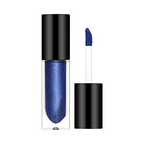 Lippenstift Blau Ipstick Starry Girl Lip Glaze Non Stick Cup Lip Glaze Lip Glaze Perlglanz-glänzender Lipgloss-Lippenstift Lippenstift Rosenholz (B, One Size) von Vipomkowa