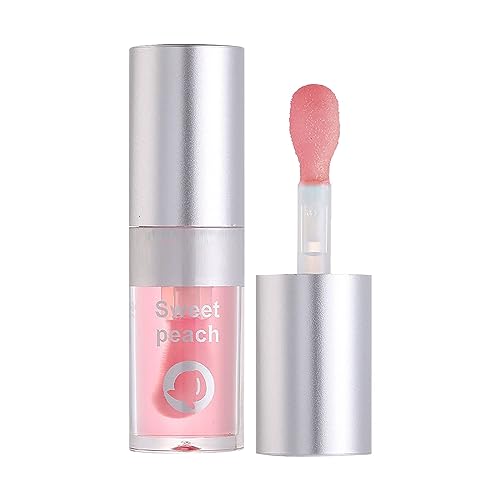 Schminke Lippenstift Set feuchtigkeitsspendend, feuchtigkeitsspendend, verblasst Lippenstreifen, transparenter Frucht-Lipgloss, 4 ml Lippenstift Männer (E, One Size) von Vipomkowa