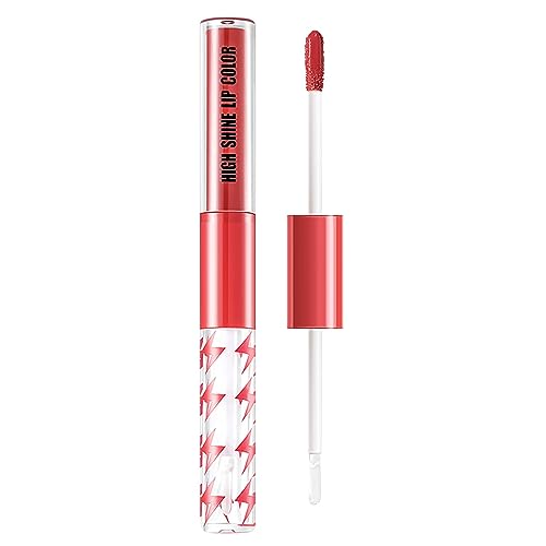 Schminke Set Damen Lipgloss verblasst nicht so leicht. Hochpigmentierte Farbe und Glanz. Antihaftbeschichteter Lipgloss in der Tasse. Nebelseite. Samtiger flüssiger Lippenstift. Komische (B, One Size) von Vipomkowa