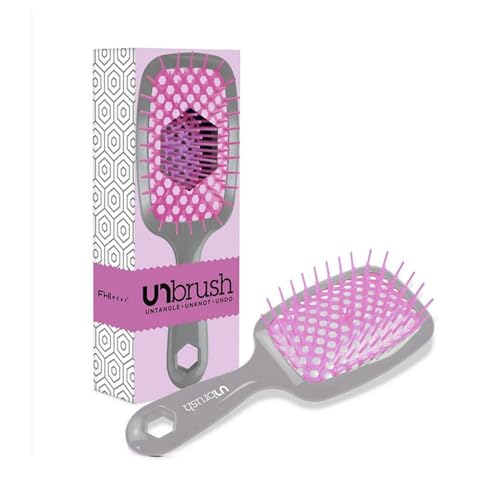 Unbrush Bio Haarbürste, Haarbürste ohne Ziepen für Damen, Herren, Kopfhaut Massagebürste, Brush für trockenes & nasses Haar, Entwirrbürste auch für Locken & Lange Haare, Für jeden Haar Typ von Vipomkowa