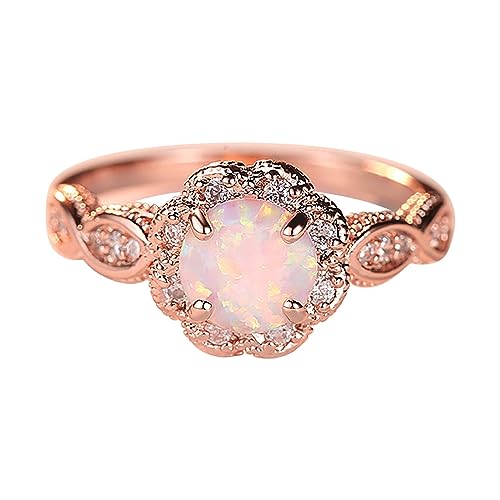 Vipomkowa Rosegold Verlobungsringe,Ring Silber 925,Rund Mondstein,Schmuck Geschenke für Damen Vipomkowa Rosegold Verlobungsringe,Ring Silber 925,Rund Mondstein,Schmuck Geschenke für Damen von Vipomkowa