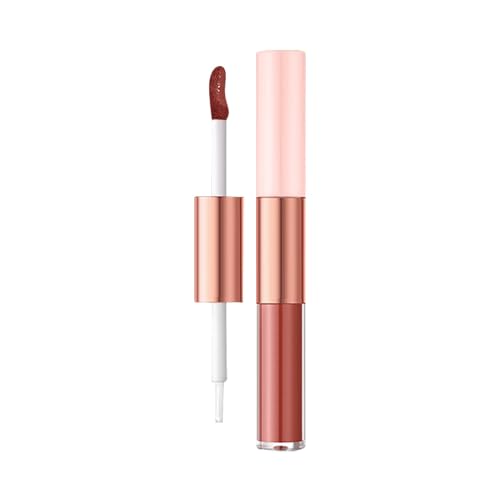 Vipomkowa Weihnachtskalender Für Männer Parfum Double Head Lipstick Velvet Mist 2-in-1-Lipgloss-Lippenstift, langanhaltendes Make-up, ohne zu verblassen, 2 ml + 2 ml Günstige Produkte (B, One Size) von Vipomkowa