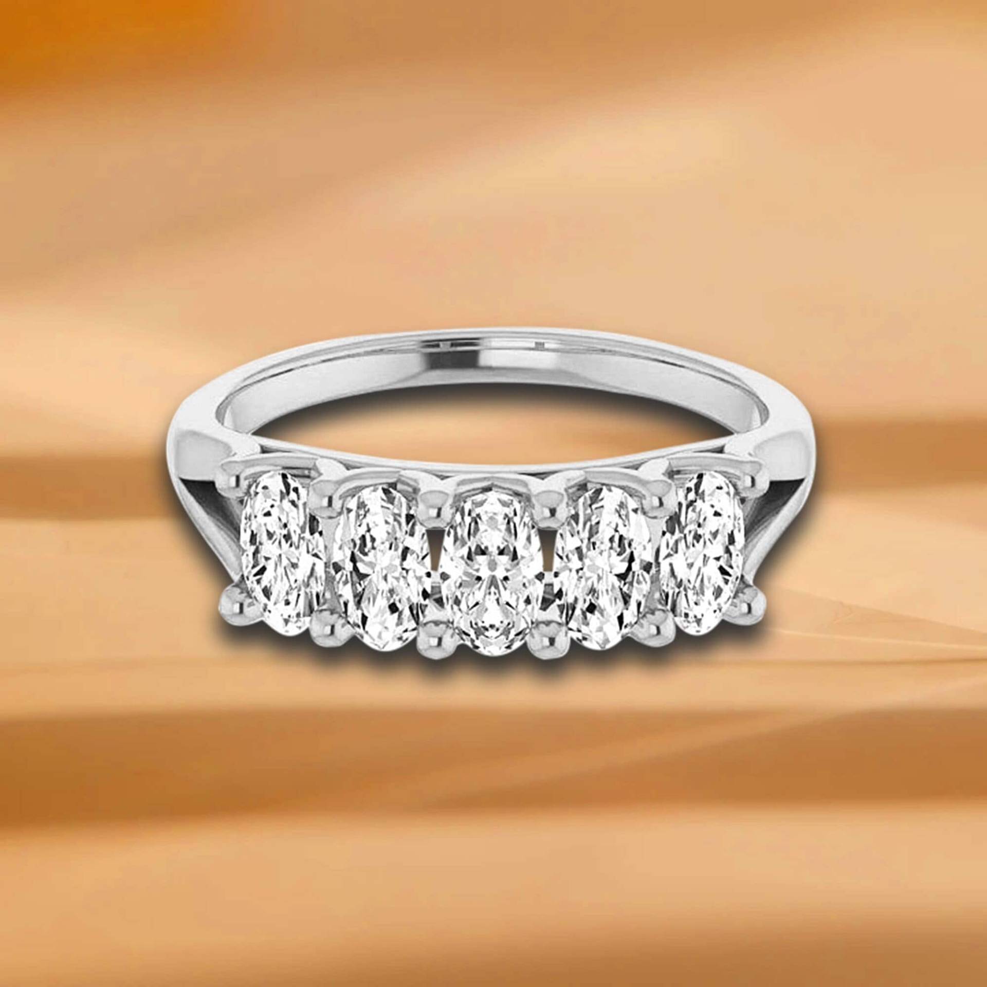 1, 15 Ct. Oval Cut Diamant Ehering - 14K/18K Weiß, Gelb, Rose Gold Und Platin 950, Natürlicher Jahrestag Ring von VirabyaniFineJewelry