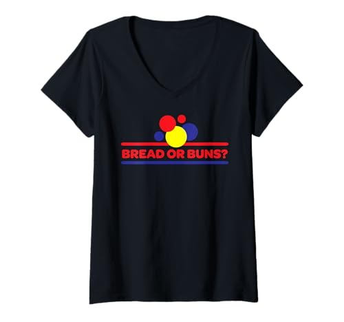 Damen Brot oder Brötchen Meme T-Shirt mit V-Ausschnitt von Viral Bread or Buns Memes