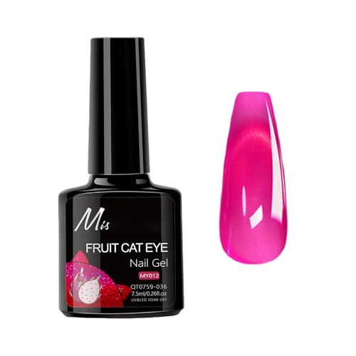 Virellay Cat Eye Nagellack - Glitzer Nagellack - Magnet Nail Polish (Fuchsia Pink, 7.5 Ml) von Virellay