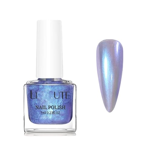Virellay Perlmutt Nagellack - Atmungsaktiv Schnelltrocknender Nagellack - Glossy Nail Polish, 7 ml (Pearl Blue, 7 Ml) von Virellay