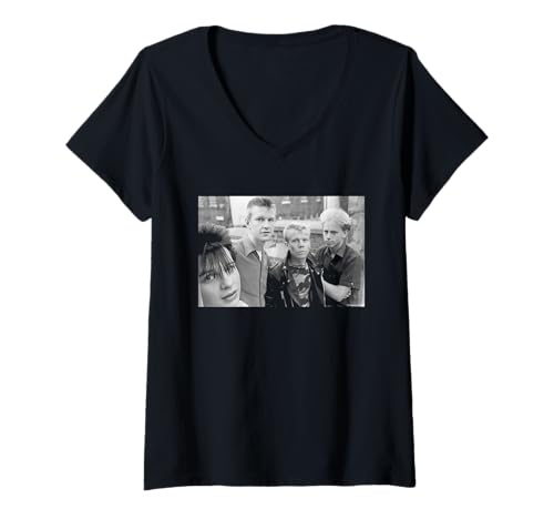 Damen Depeche Mode '81 Fotoshooting von Virgina Turbett T-Shirt mit V-Ausschnitt von Virginia Turbett Photography