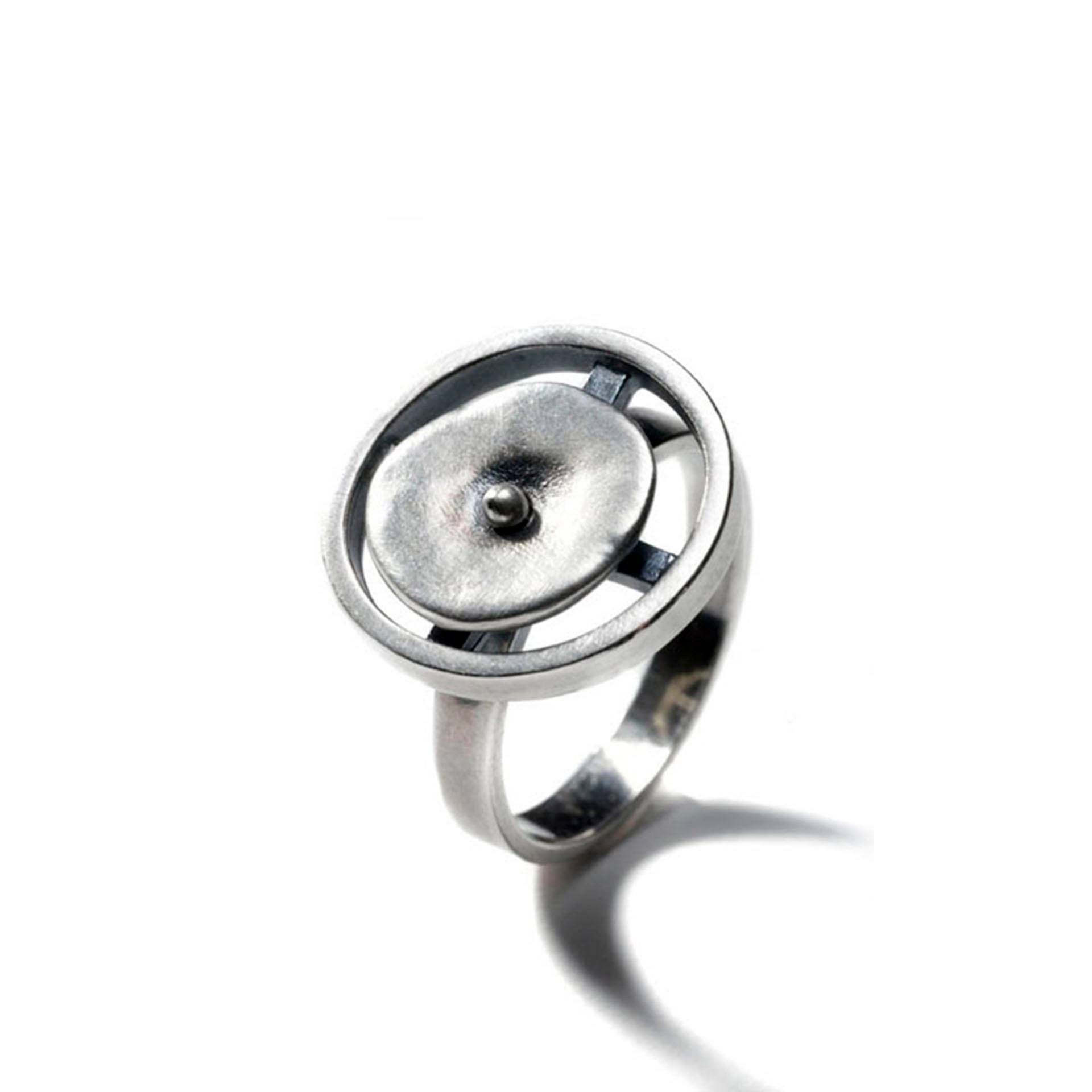 sterling Kreis in Bewegung Ring von VirginiaStevensDsgns