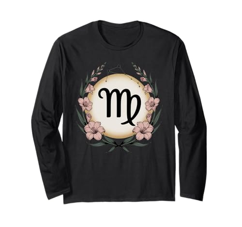 Jungfrau Geschenk für Frauen Sternbild Astrologie Sternzeichen Langarmshirt von Virgo Store