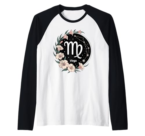 Jungfrau Geschenk für Frauen Sternbild Astrologie Sternzeichen Raglan von Virgo Store