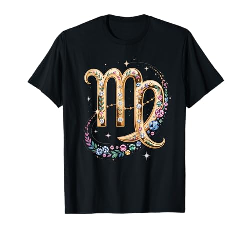 Jungfrau Geschenk für Frauen Sternbild Astrologie Sternzeichen T-Shirt von Virgo Store