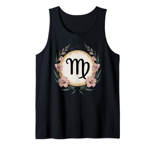 Jungfrau Geschenk für Frauen Sternbild Astrologie Sternzeichen Tank Top von Virgo Store
