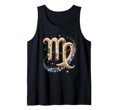 Jungfrau Geschenk für Frauen Sternbild Astrologie Sternzeichen Tank Top von Virgo Store