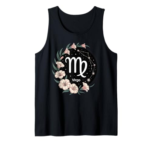 Jungfrau Geschenk für Frauen Sternbild Astrologie Sternzeichen Tank Top von Virgo Store