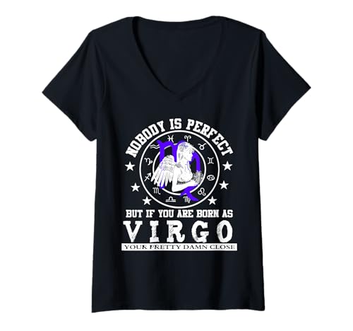 Damen Jungfrau Sternzeichen Geburtstag Astrologie Perfektes Horoskop T-Shirt mit V-Ausschnitt Damen Jungfrau Sternzeichen Geburtstag Astrologie Perfektes Horoskop T-Shirt mit V-Ausschnitt von Virgo Zodiac Sign Astrology Birthday Gifts