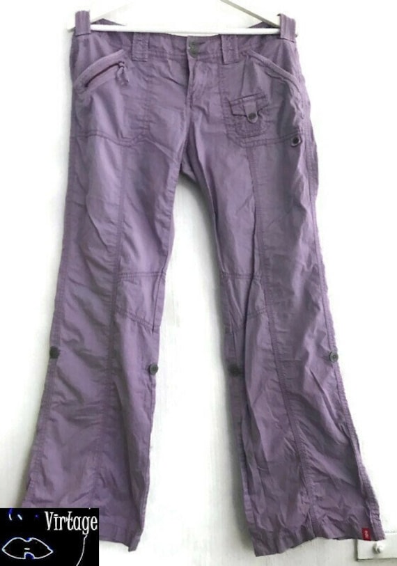 90S00S Hose Lilafarbender Bootcut Lowcut Gr.m-L von VirtageVintage