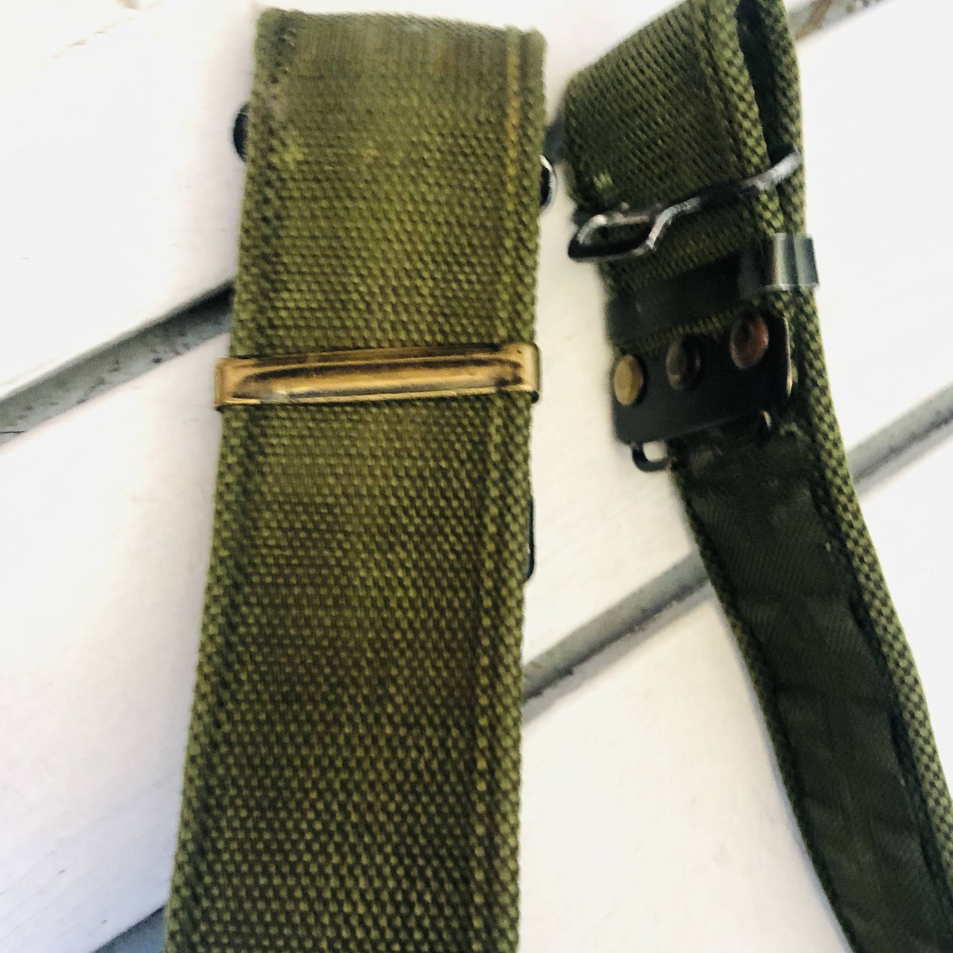 Gürtel Grün Militär Haken Polyester Einstellbar von VirtageVintage
