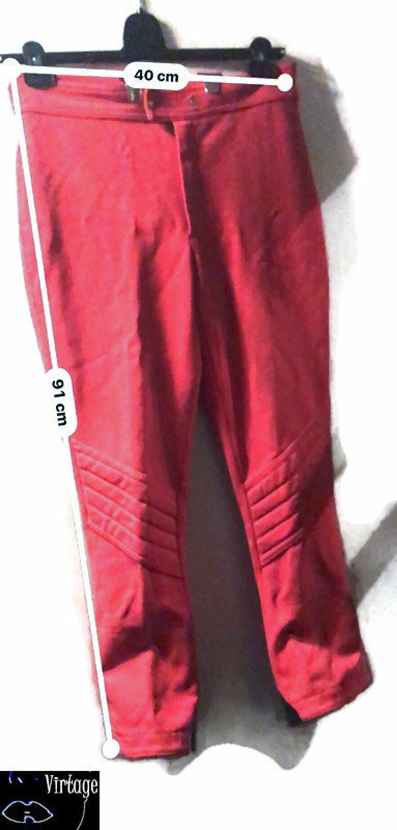 Vintage 70Er Jahre Ski Hose Slalomhose Rote 1980Er Vintage Skipants Small von VirtageVintage