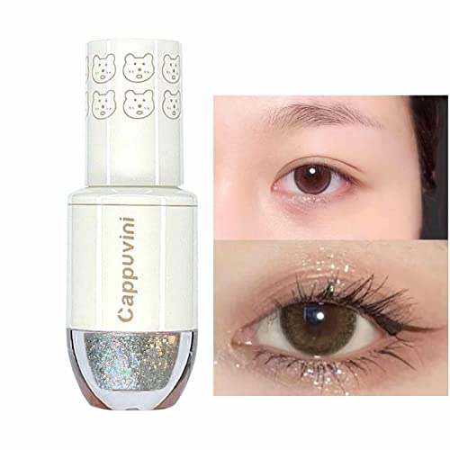 Flüssiger Glitzer-Lidschatten - Bowling Glitter Lidschattenstift | 0,05 Unzen Gesicht Glitter Make-up Student Meerjungfrau Perle Tränen wässrige Textur glänzender Lidschatten Virtcooy von Virtcooy