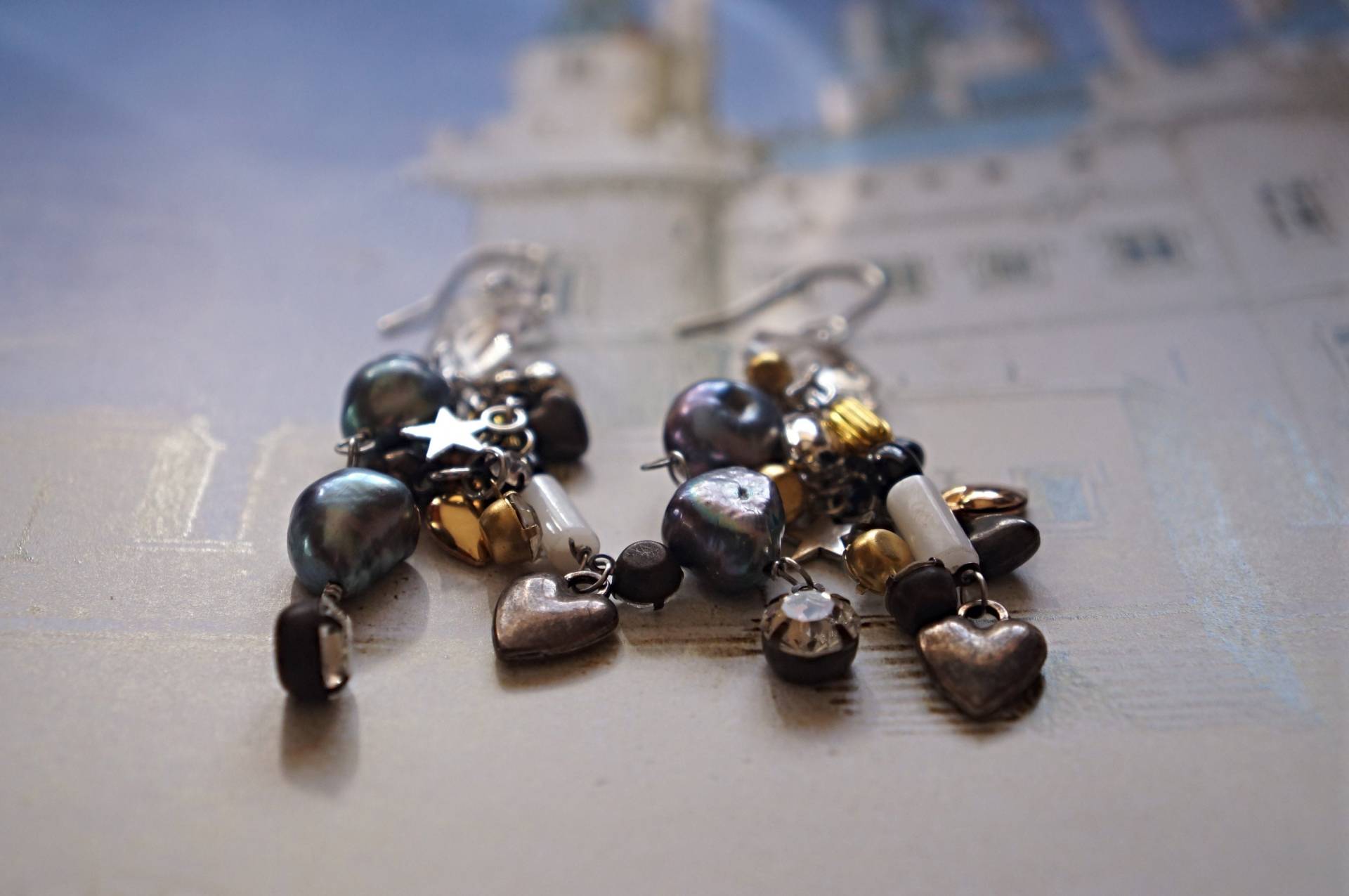 Vintage Assemblage Ohrringe Boho Geschenk Für Ihre Schmuck Upcycled Recycling Vintage Assemblage Ohrringe Boho Geschenk Für Ihre Schmuck Upcycled Recycling von VirtusFormae