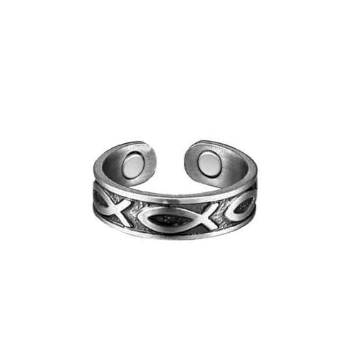 Damen Wechseljahre, Magnetringe Damen, Magnetring Wechseljahre, Reduziert Stress& Angstgefühle Verbessert dieSchlafqualität (Ring- Schwarzer Fisch) von VisBeaut