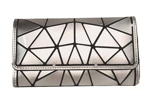 VisBeaut Handtasche mit geometrischem Gittermuster und Tragegriff für Damen, matte Tragetasche, Handtasche, geometrische Schultertasche (Style 27) von VisBeaut