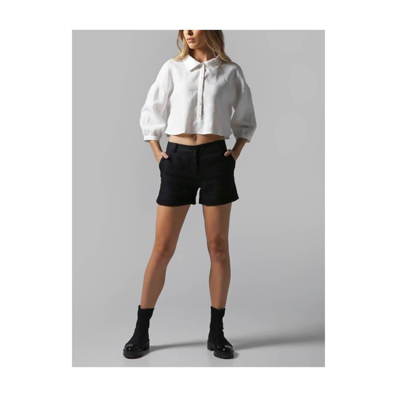 Abgeschnittene Button-Up Bluse von Visaltes