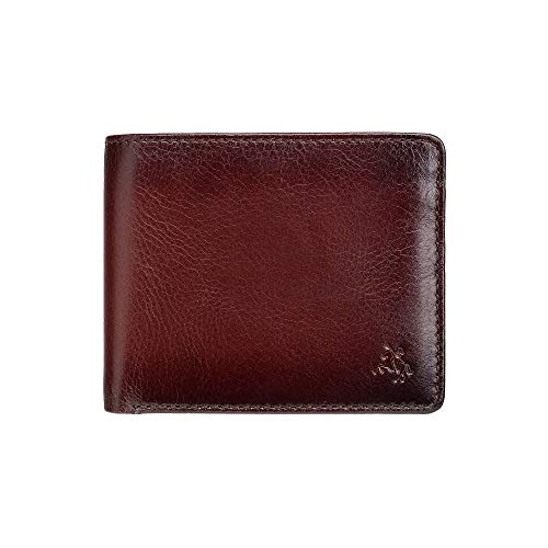 Visconti Atelier Herren-Geldbörse, brüniertes Leder, RFID-blockierend, Tap 'n' Go Technologie (Burnish Tan Arthur AT-60), Burnish Tan Arthur At-60, 11cm X 9cm X 2.5cm, Casual von VISCONTI