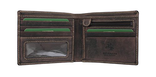 VISCONTI Brieftasche Shield, geöltes Leder 707 Öl braun RFID von VISCONTI