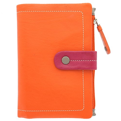 Visconti Mimi-Kollektion Malibu Geldbeutel Geldbörse, bunt M87 Orange Multi von VISCONTI