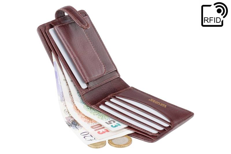 Visconti - Braune Leder Geldbörse Mit Rfid-Schutz Geldbörsen Für Männer Veg Tan Premium von ViscontiLeather