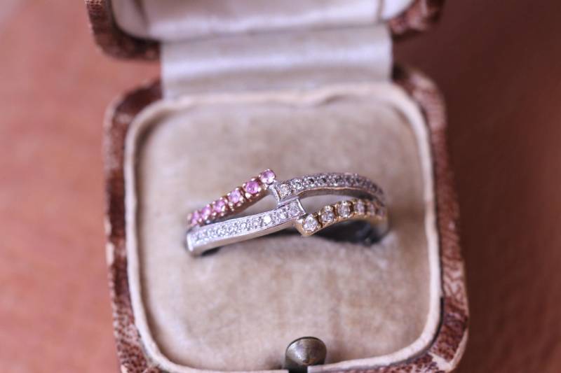 Saphir-Diamant-Ring in 585/14K Gold von ViselaJewelry