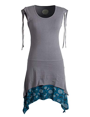 Vishes - Alternative Bekleidung - Ärmelloses Lagen-Look Elfen Zipfelkleid aus Baumwolle grau 40-42 Vishes - Alternative Bekleidung - Ärmelloses Lagen-Look Elfen Zipfelkleid aus Baumwolle grau 40-42 von Vishes