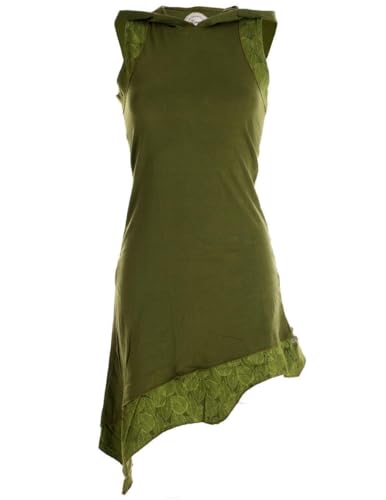 Vishes - Alternative Bekleidung - Asymmetrisches Damen Elfenkleid Baumwolle mit Zipfelkapuze olivegrün 40 Vishes - Alternative Bekleidung - Asymmetrisches Damen Elfenkleid Baumwolle mit Zipfelkapuze olivegrün 40 von Vishes