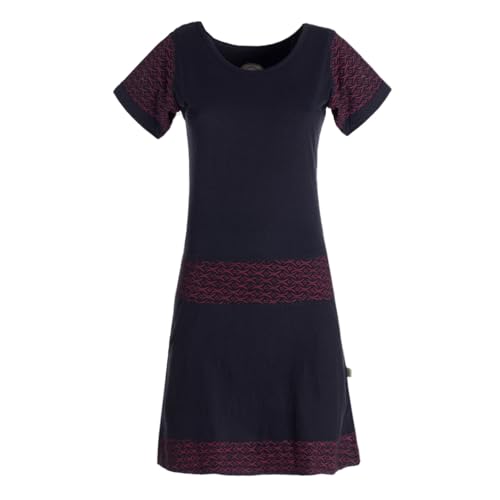 Vishes kurzärmliges Damen-Kleid in schwarz I Größe XL (42) I Handgefertigt aus 100% Baumwolle I Kleid mit Taschen I Ideal für Sommer I Nachhaltige Alternative Bekleidung von Vishes