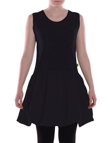 Vishes Alternative Bekleidung - Damen Wadenlang Kleid Baumwolle Casual verstellbares Kleid schwarz 50 Vishes Alternative Bekleidung - Damen Wadenlang Kleid Baumwolle Casual verstellbares Kleid schwarz 50 von Vishes