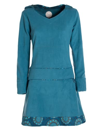 Vishes - Alternative Bekleidung - Extra warmes Winterkleid Damen Pullover-Kleid Sweatkleid Eco-Fleece türkis 36 Vishes - Alternative Bekleidung - Extra warmes Winterkleid Damen Pullover-Kleid Sweatkleid Eco-Fleece türkis 36 von Vishes