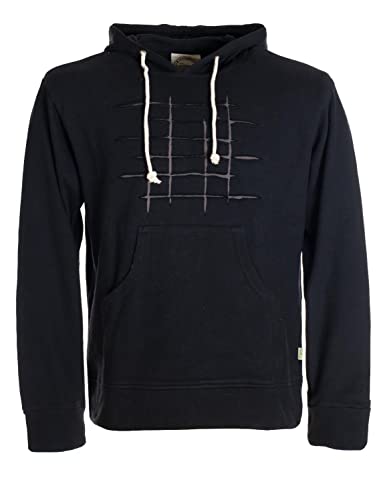 Vishes - Alternative Bekleidung - Herren Cutwork Hoodie Sweater Warm Kapuze Kängurutasche Baumwolle schwarz 56 von Vishes