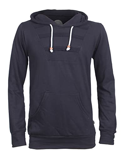 Vishes - Alternative Bekleidung - Herren Langarm Hoodie Sweater Warm Kapuze Kängurutasche schwarz 50 von Vishes