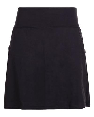 Vishes - Alternative Bekleidung - Kurzer Damen Basic Rock Bio-Rock Baumwoll-Rock Einfarbig Schlicht schwarz 42 von Vishes