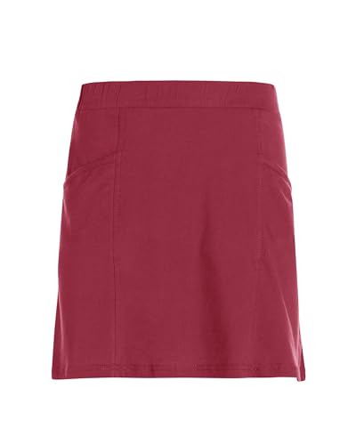 Vishes Damen-Minirock in Dunkelrot I Größe 4XL (44-46) I Bequem & modisch für Alltag & Freizeit I 100% Baumwolle I Für warme & kalte Monate I Nachhaltige Alternative Bekleidung von Vishes