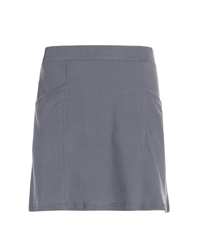 Vishes Damen-Minirock in Grau I Größe XL (40-42) I Bequem & modisch für Alltag & Freizeit I Handgefertigt aus 100% Baumwolle I Für warme & kalte Monate I Nachhaltige Alternative Bekleidung von Vishes