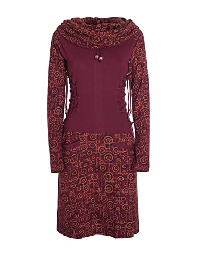 Vishes - Alternative Bekleidung - Langarm Damen Kleid Jerseykleid Strickkleid Sweatshirtkleid - Kleid Damen Langarm Kleid Herbst dunkelrot 38 Vishes - Alternative Bekleidung - Langarm Damen Kleid Jerseykleid Strickkleid Sweatshirtkleid - Kleid Damen Langarm Kleid Herbst dunkelrot 38 von Vishes