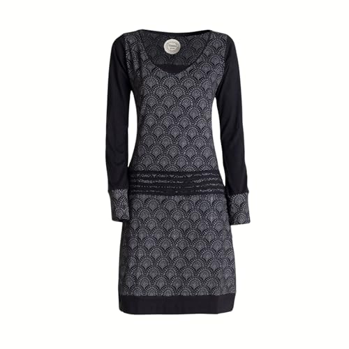 Vishes - Alternative Bekleidung - Leichtes Jerseykleid Damen Langarm Kleider Sweatkleid Punkte schwarz-grau 48 Vishes - Alternative Bekleidung - Leichtes Jerseykleid Damen Langarm Kleider Sweatkleid Punkte schwarz-grau 48 von Vishes