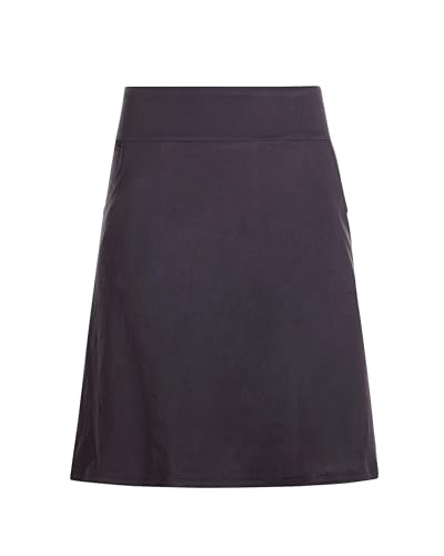 Vishes - Alternative Bekleidung - Rock Damen Knielang Bio Baumwolle Breiter Bund Jersey Röcke Basic schwarz 38 von Vishes