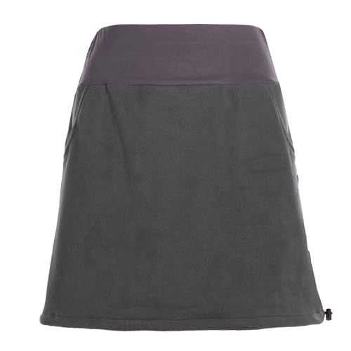 Vishes - Alternative Bekleidung - Thermorock Warmer Damen Winterrock kurz Minirock aus ECO-Fleece grau 38 von Vishes