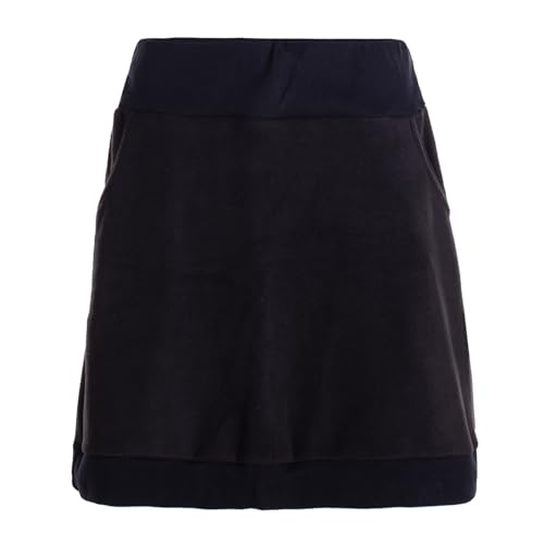 Vishes - Alternative Bekleidung - Thermorock Warmer Damen Winterrock kurz Minirock aus ECO-Fleece schwarz 50 von Vishes