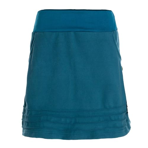 Vishes - Alternative Bekleidung - Thermorock Warmer Damen Winterrock kurz Minirock aus ECO-Fleece türkis 44-46 von Vishes