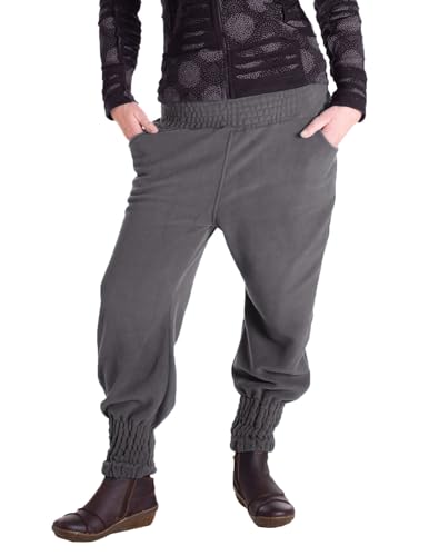 Vishes - Alternative Bekleidung - Warme Damen Hose Winterhose Haremshose ECO Fleecehose Thermohose grau 40-44 von Vishes